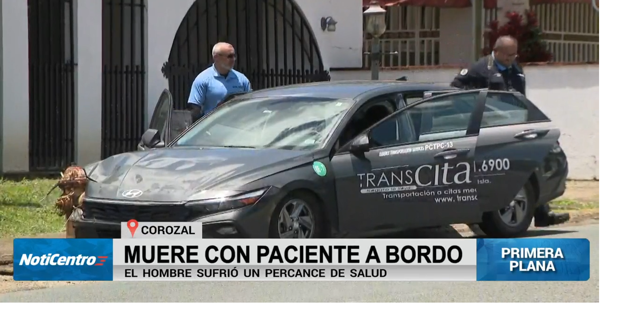 Conductor de TransCita de 62 años muere tras percance de salud al volante en Corozal