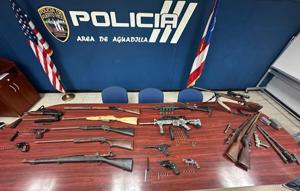 Imagen de la cobertura de: Ocupan 18 armas y más de 14,000 municiones en una residencia de Aguadilla