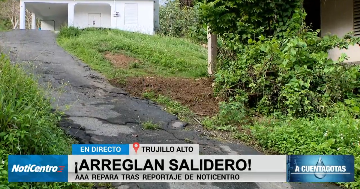 AAA repara salidero de agua en Trujillo Alto tras cobertura de NotiCentro