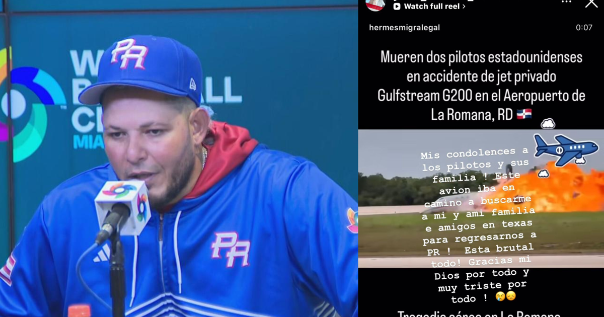 Avión que se estrelló en República Dominicana iba a recoger a Yadier Molina