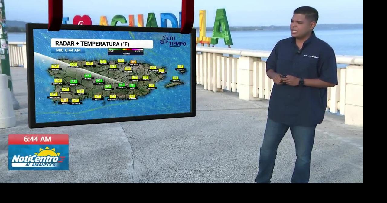 Vaguada traerá aguaceros en la tarde; temperaturas cerca de 90°F y polvo del Sahara