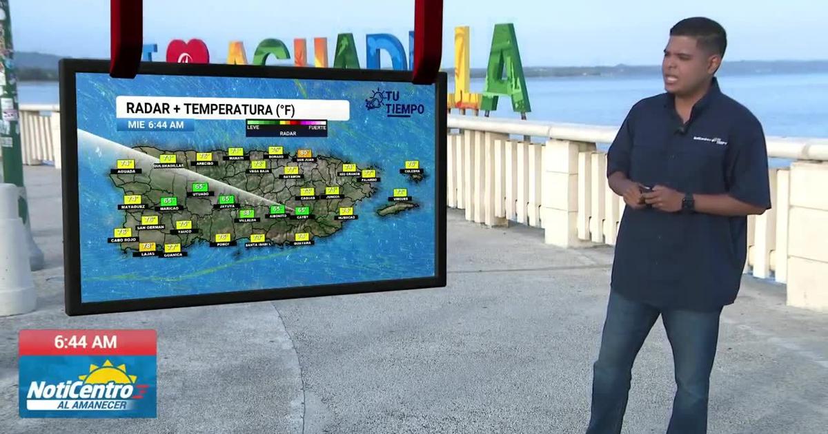 Vaguada traerá aguaceros en la tarde; temperaturas cerca de 90°F y polvo del Sahara