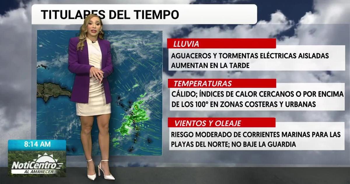 Tiempo: lluvias y tormentas eléctricas en la tarde, pronostican bastante calor