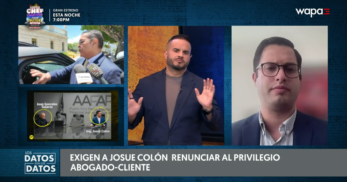 Exigen que Josué Colón renuncie al privilegio de abogado-cliente por contrato de generación