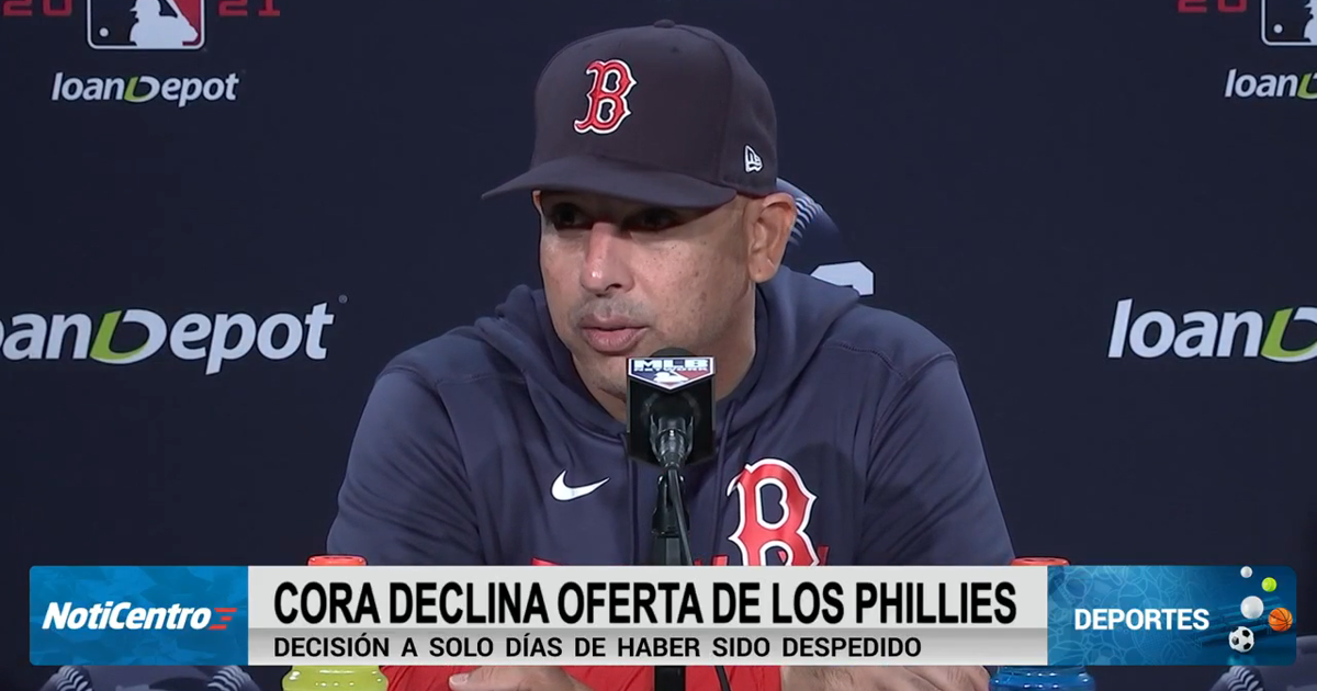 Alex Cora rechaza oferta para convertirse en dirigente de los Philadelphia Phillies