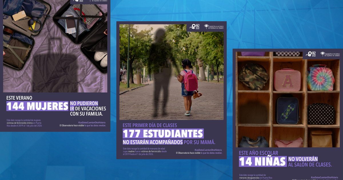 Observatorio de Equidad de Género lanza campaña para humanizar datos sobre feminicidios en PR