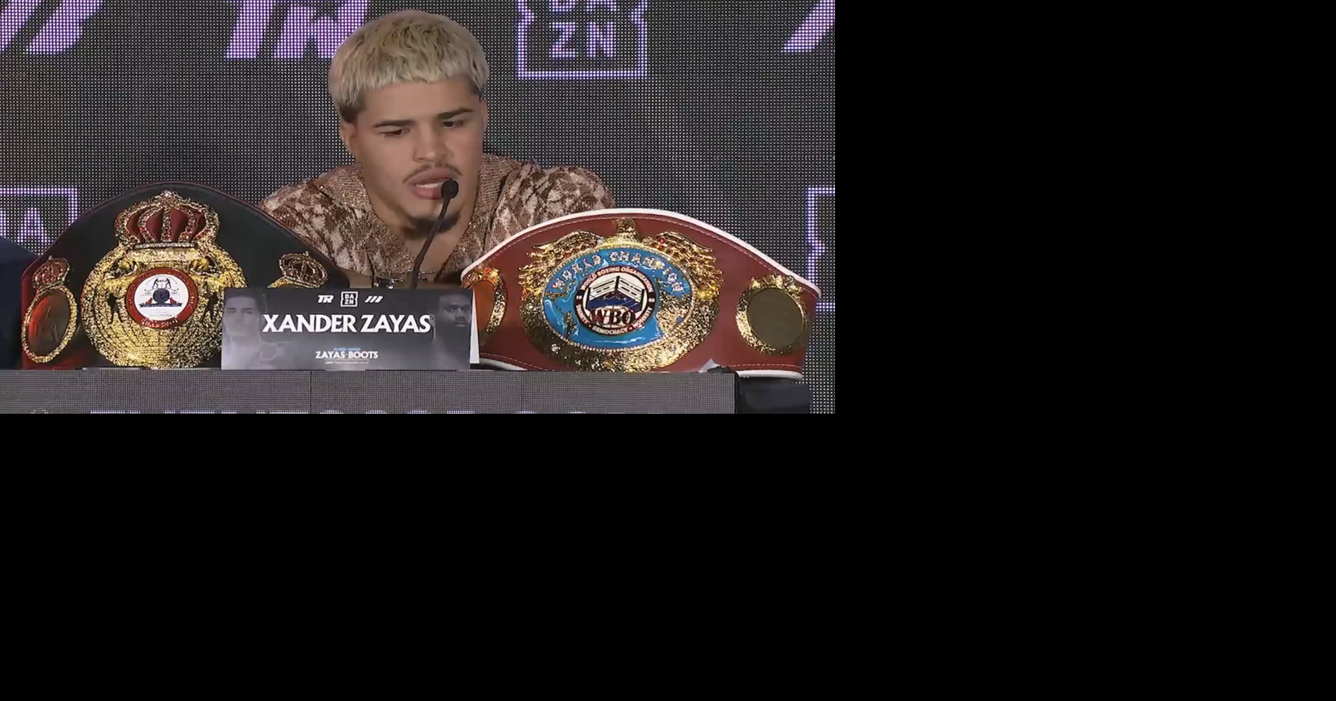 Xander Zayas promete defender sus títulos OMB y AMB ante Jaron "Boots" Ennis