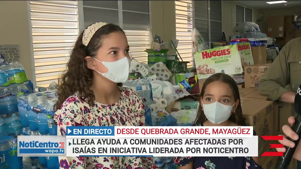 Pen lope y Chlo reciben caravana de ayuda para comunidades de