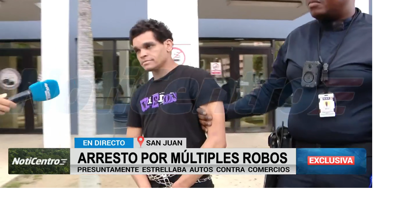 Arrestan a hombre relacionado con robos en negocios del área metropolitana