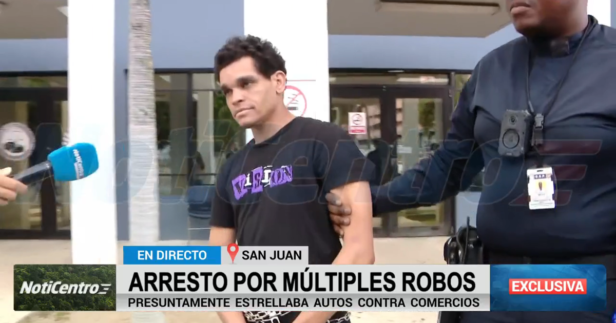 Arrestan a hombre relacionado con robos en negocios del área metropolitana