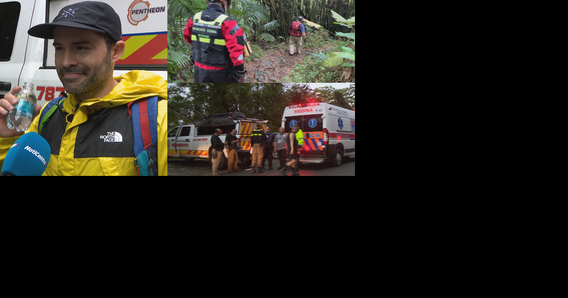 Rescatan a cuatro personas atrapadas por crecida de río en El Yunque