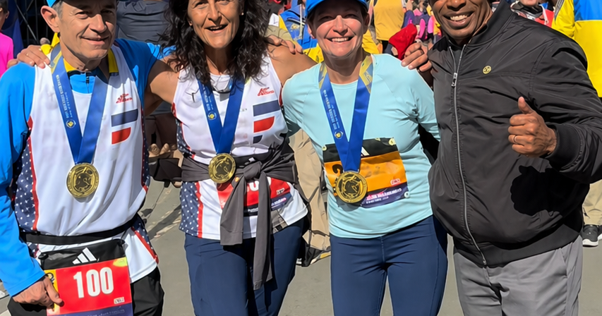 This week, Amy Kentner took on the Boston Marathon alongside Sunita Williams