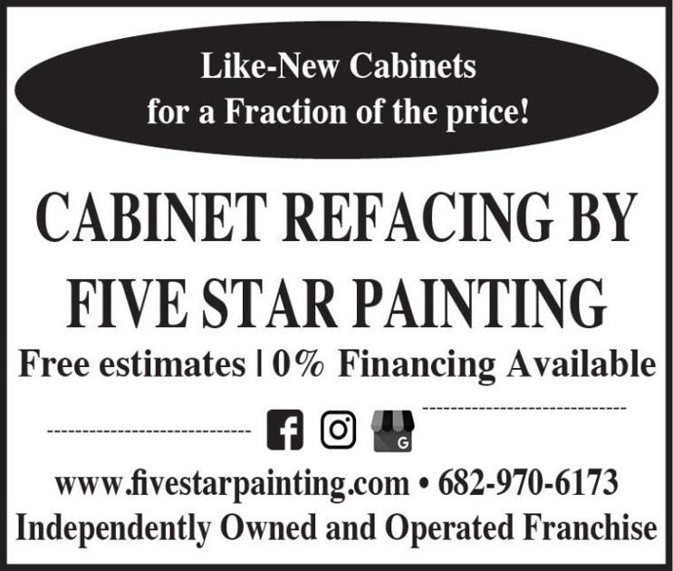Cabinet Refacing By Five Star Painting Services Waxahachiesun Com