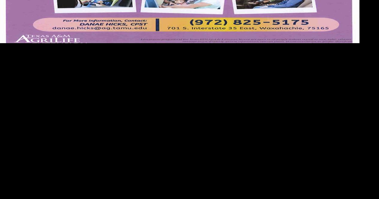 Free car seat inspections available at Extension office Business