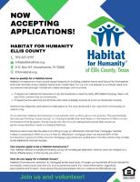 Habitat for Humanity accepting applications | Open | waxahachiesun.com