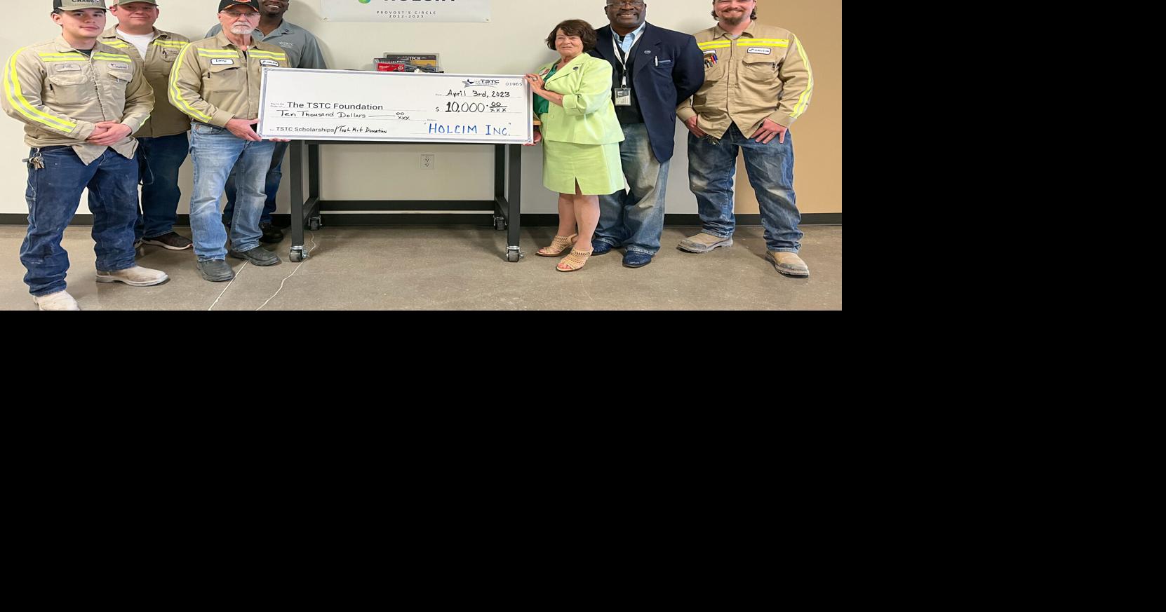 TSTC&rsquo;s North Texas campus receives donation from Holcim Inc.