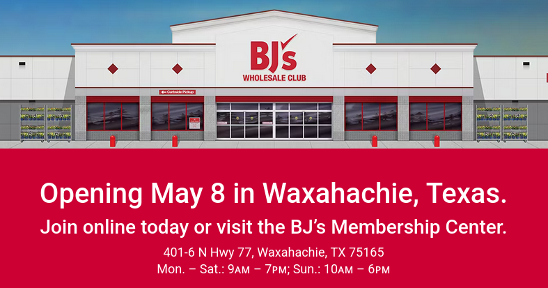 BJ's Wholesale Club announces May 8 grand opening for new