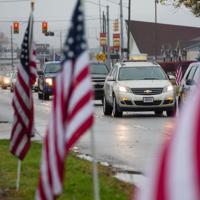 Veterans honored with caravan through region
