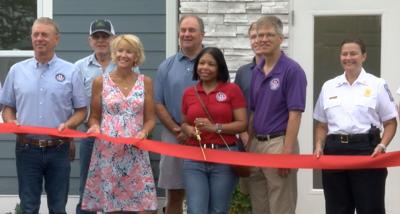 Officials hold a ribbon cutting for Talbot County's new EMS station in Cordova