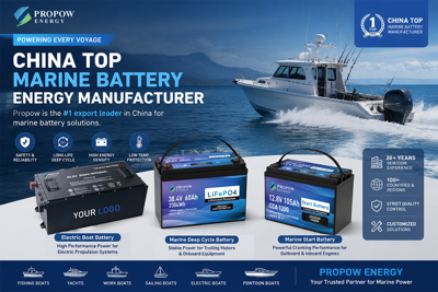 Propow: A Leading Marine Lithium Battery Manufacturer and Marine Energy Solutions Provider in China