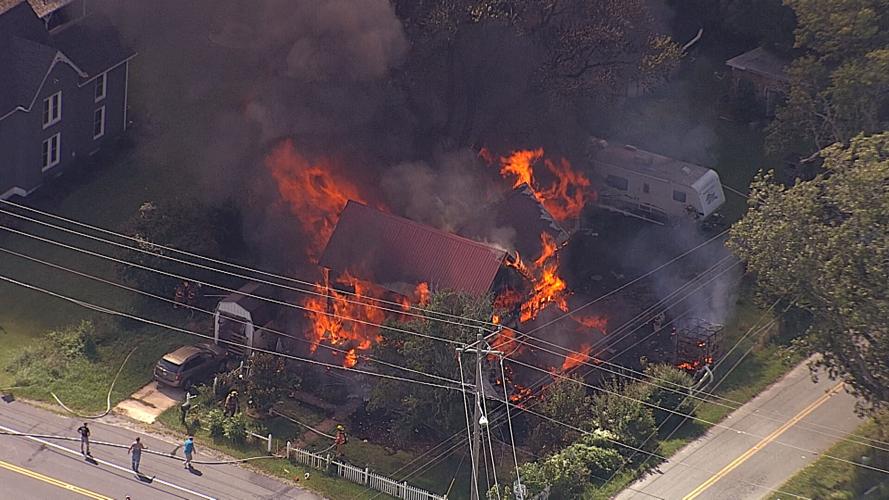 Two People, Two Dogs Escape Westover House Fire