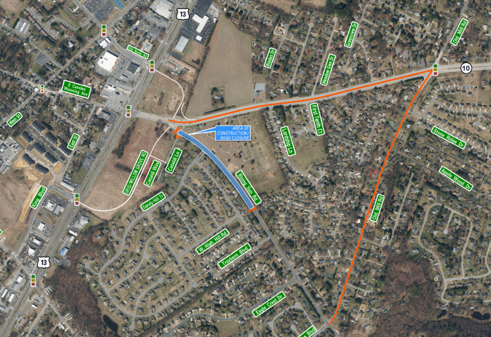 Rising Sun Road Detour