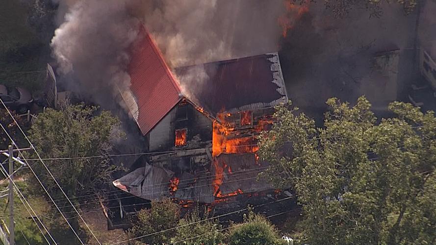 Burning Home on Crisfield Highway