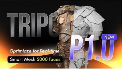 Tripo AI Launches Smart Mesh P1.0, Marking the Arrival of AI 3D 2.0