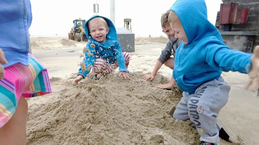 Kids Playing in Sand