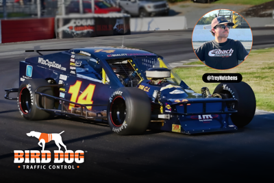 Bird Dog Traffic Control Announces Season Sponsorship of Trey Hutchens, Kicks Off Strong at Bowman Gray Stadium