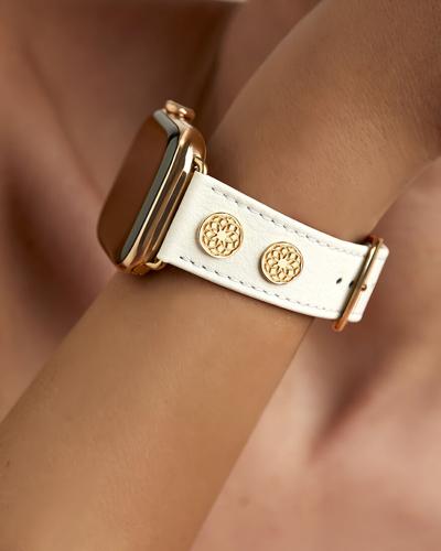 Chalonne Unveils Denarius in White, luxurious Apple Watch Band Designed as the Finishing Touch to a Polished Wardrobe