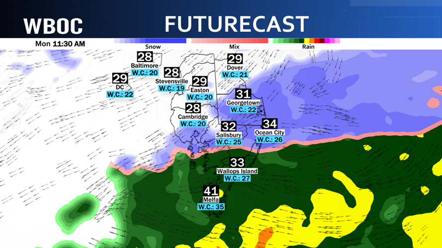 Futurecast 11am Monday