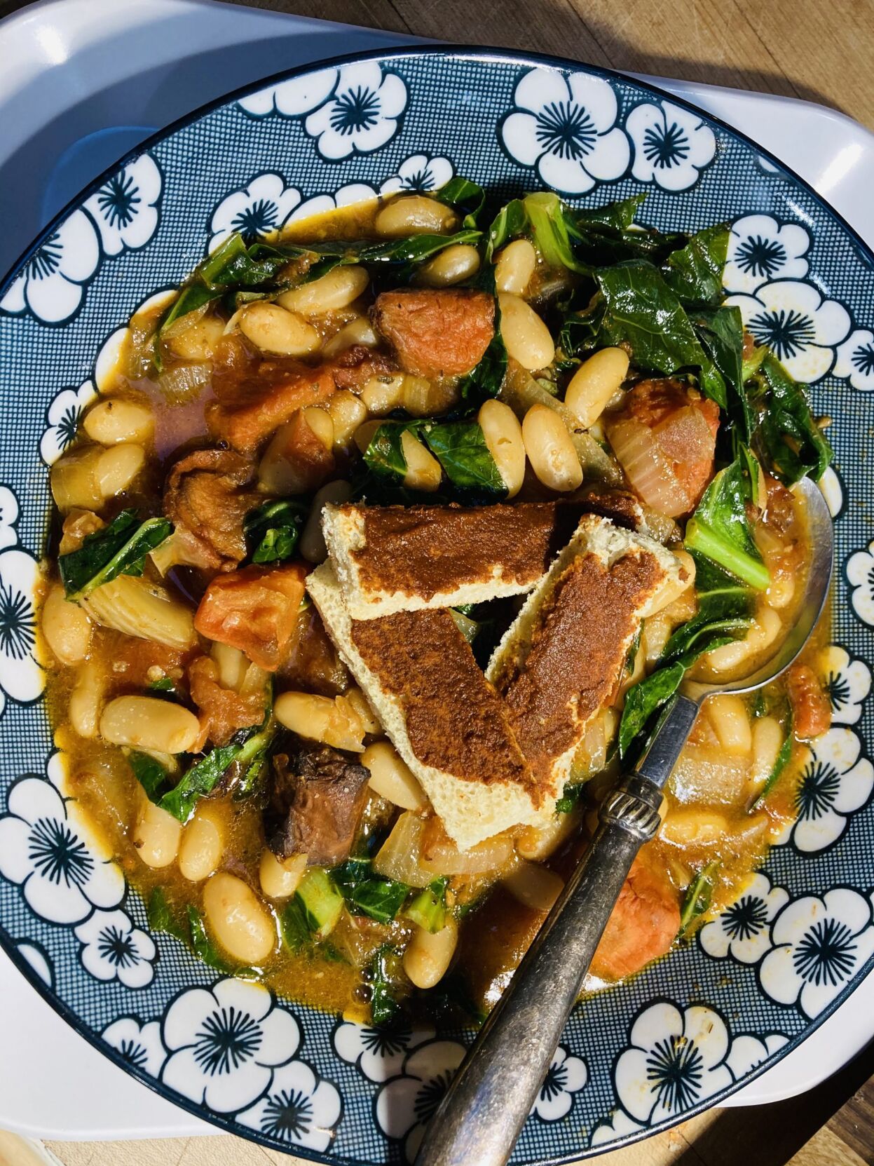 Cannellini Beans with Collard Greens