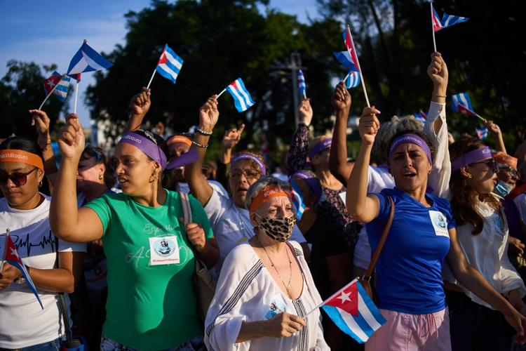 Cuba US Women's Protest