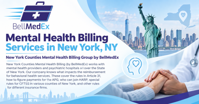 New York Counties Mental Health Billing Group by BellMedEx Supports Behavioral Health Providers Across New York