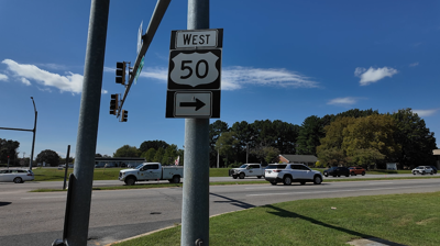 A part of Route 50 in Easton, which is a state managed highway. The town is asking the state to put up automated speed cameras in sections of the highway. 