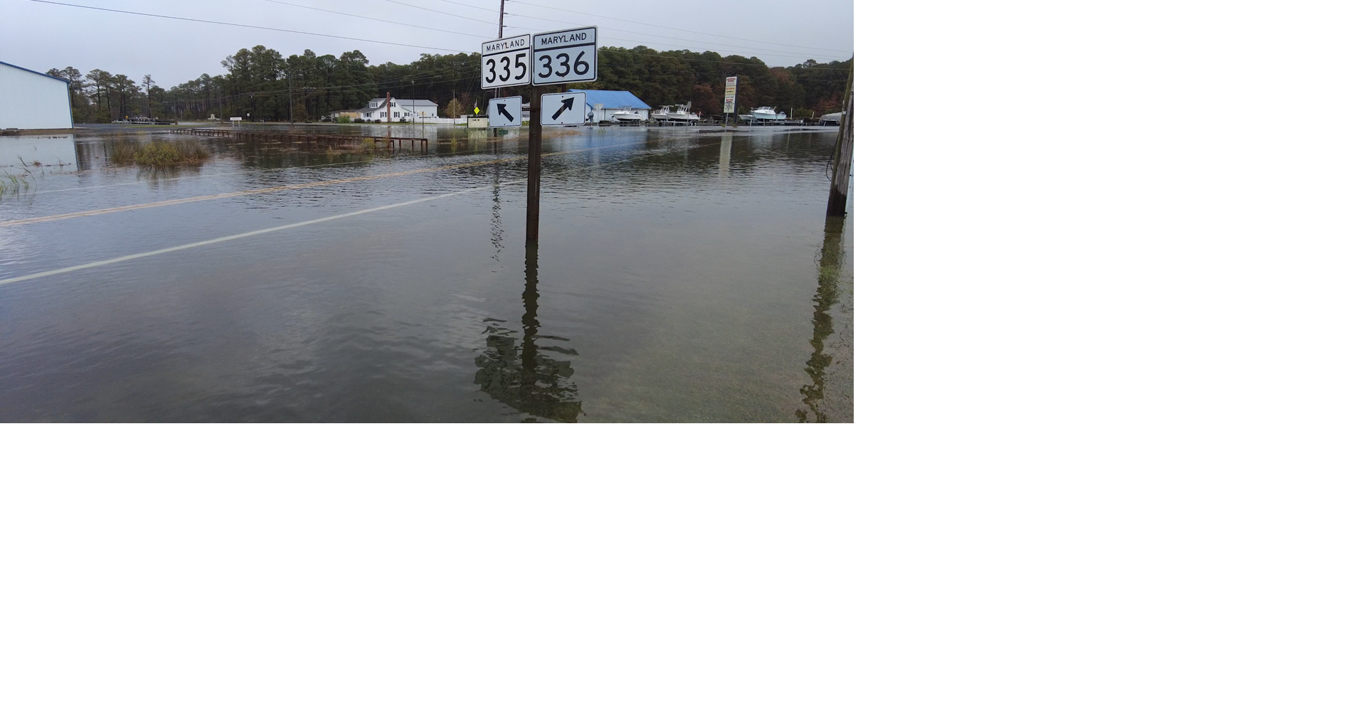 Flooding covers parts of Route 336 in Dorchester County | Latest News ...