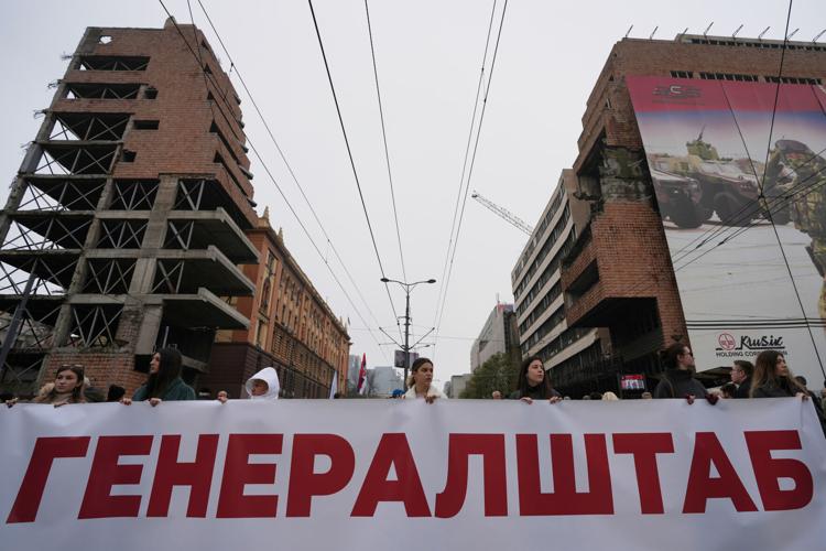 Serbia Trump Protest
