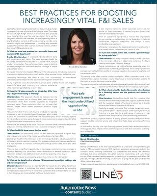 Line\5 COO Brenda Cline-Kereakes Featured in Automotive News Executive Q&A on Elevating F&I Performance