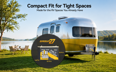 Power Queen Launches High-Density 12V 150Ah Group 27 LiFePO4 Battery to Extend All-Day Off-Grid RV Runtime