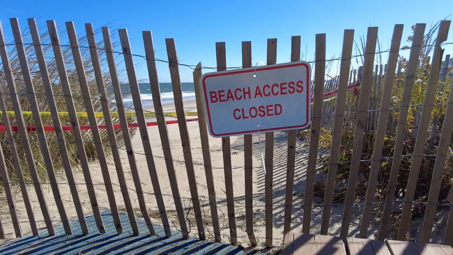 Beach access closed