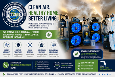 Miami Air Vent Cleaning Leaders Launch Eco-Friendly Solutions to Combat Indoor Air Quality Issues