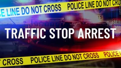 TRAFFIC STOP ARREST GRAPHIC