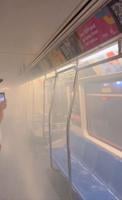 Flames and smoke force passengers to flee New York City area train