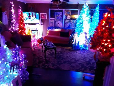 Judi Raubaugh's Christmas trees and decorations in Ocean View, Del.