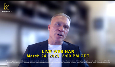 Klondike Royalties to Host Live Webinar on March 24, 2026 With Managing Member Shawn Bartholomae