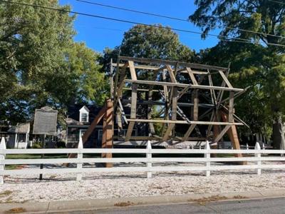 Menhaden Fishing Net Reel at the Lewes Historical Society
