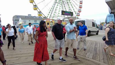 Governor Moore on Ocean City Boardwalk