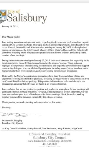 Salisbury Letter