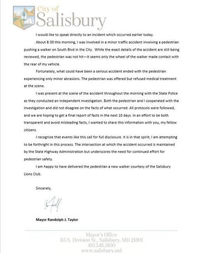 Randy Taylor Statement